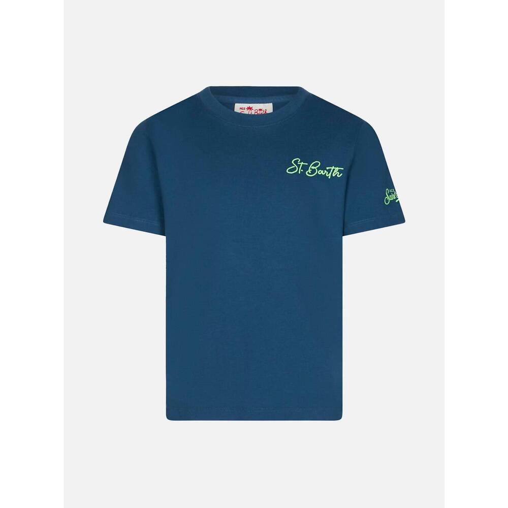 NEW MC2 SAINT BARTH men's embroidered t-shirt in plane